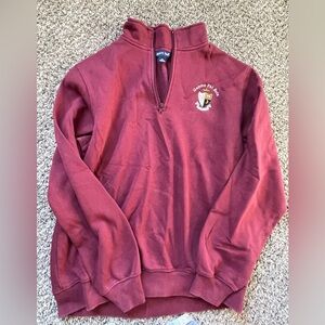 Gamma Phi Beta crest quarter zip sweatshirt